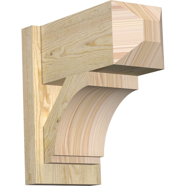 Ekena Millwork Imperial Craftsman Rough Sawn Outlooker, Douglas Fir, 8"W x 16"D x 16"H OUT08X16X16IMP04RDF - main
